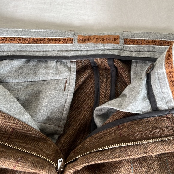 Nifty Genius Men’s Brown size  32 dress pants - Picture 8 of 10